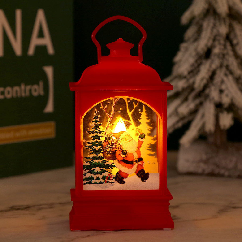 Nostalgic Christmas lantern with Santa motif Yeouu
