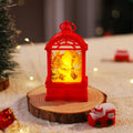 Decorative Christmas lantern with nostalgic Santa motif Yeouu