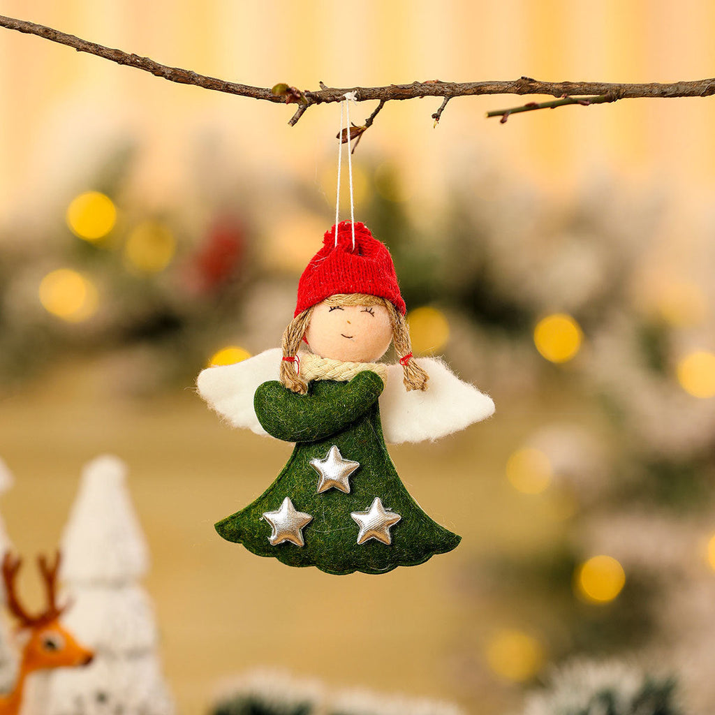 Decorative Felt Christmas Angel Ornament Yeouu