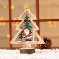 Decorative Wooden Christmas Tree Ornament Yeouu