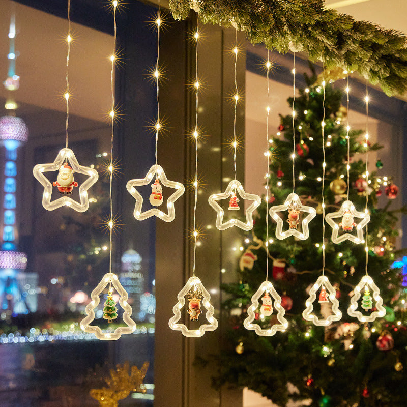 Christmas decorative light stars with snowflakes Yeouu