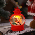 Decorative Christmas lantern with festive Santa motif Yeouu