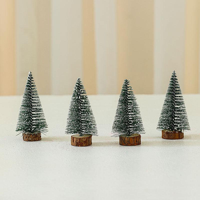 Decorative Miniature Christmas Tree Figurines Yeouu
