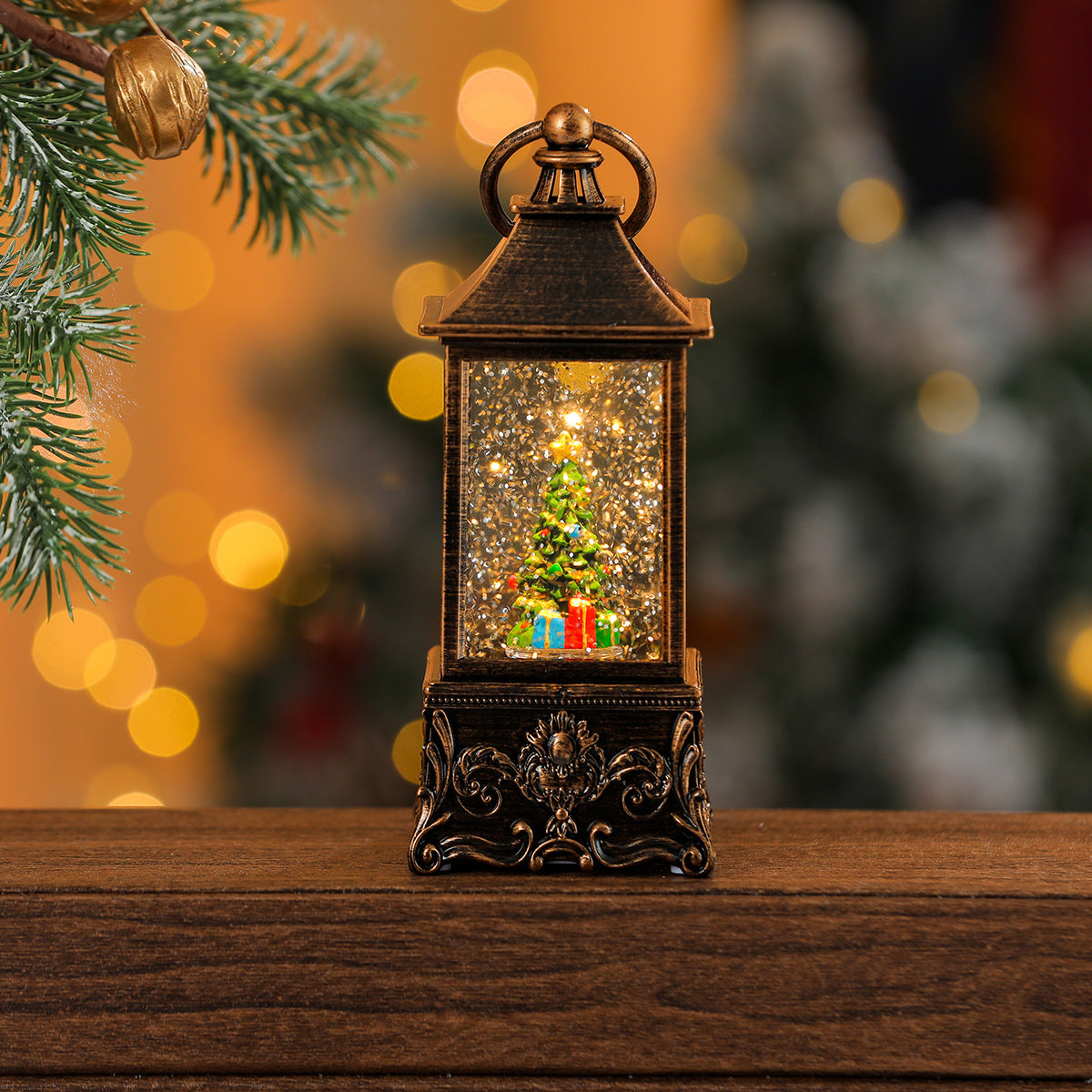 Illuminated Miniature Christmas Lantern Yeouu