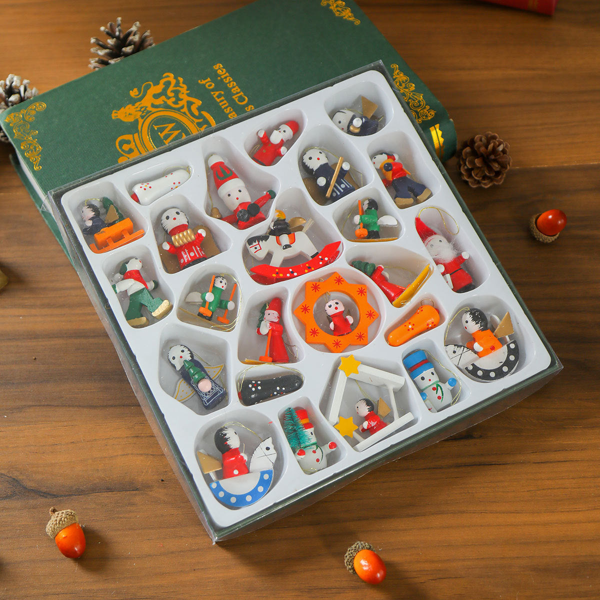 Decorative Christmas Train Figurines Yeouu