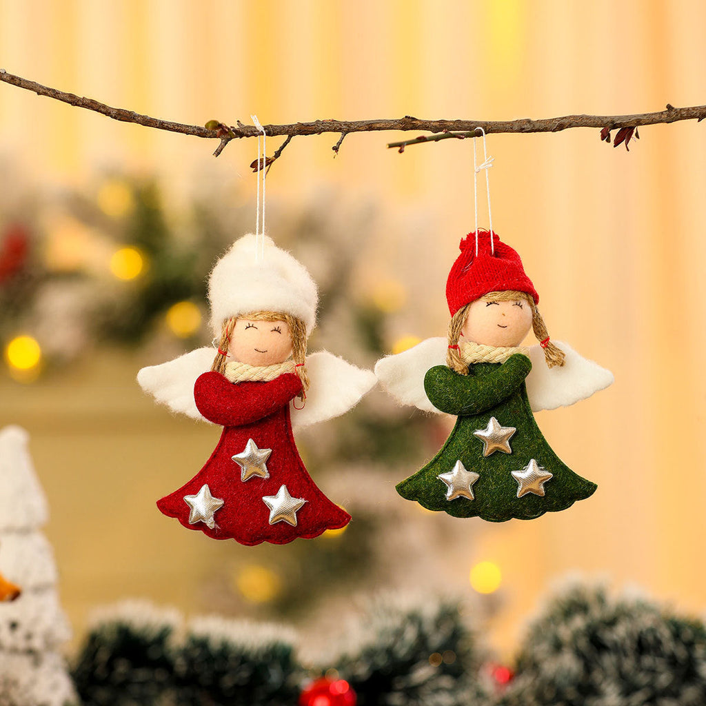 Decorative Felt Christmas Angel Ornament Yeouu