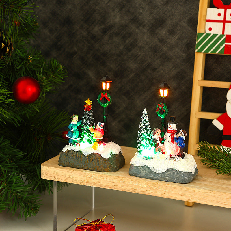 Nostalgic Christmas village scene Yeouu