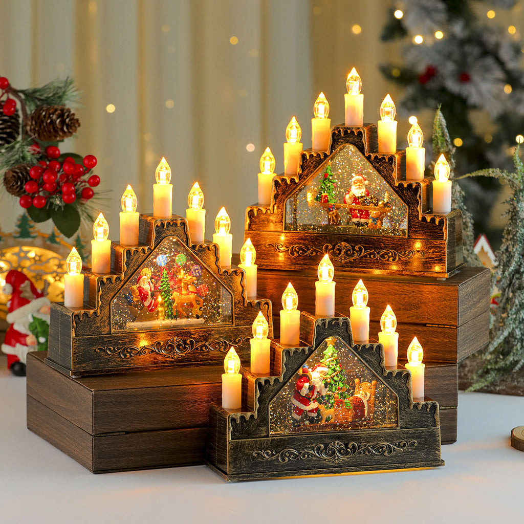 LED Illuminated Christmas Scene Decoration Yeouu
