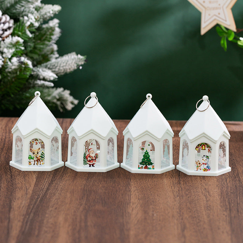 LED Christmas lantern with nostalgic design