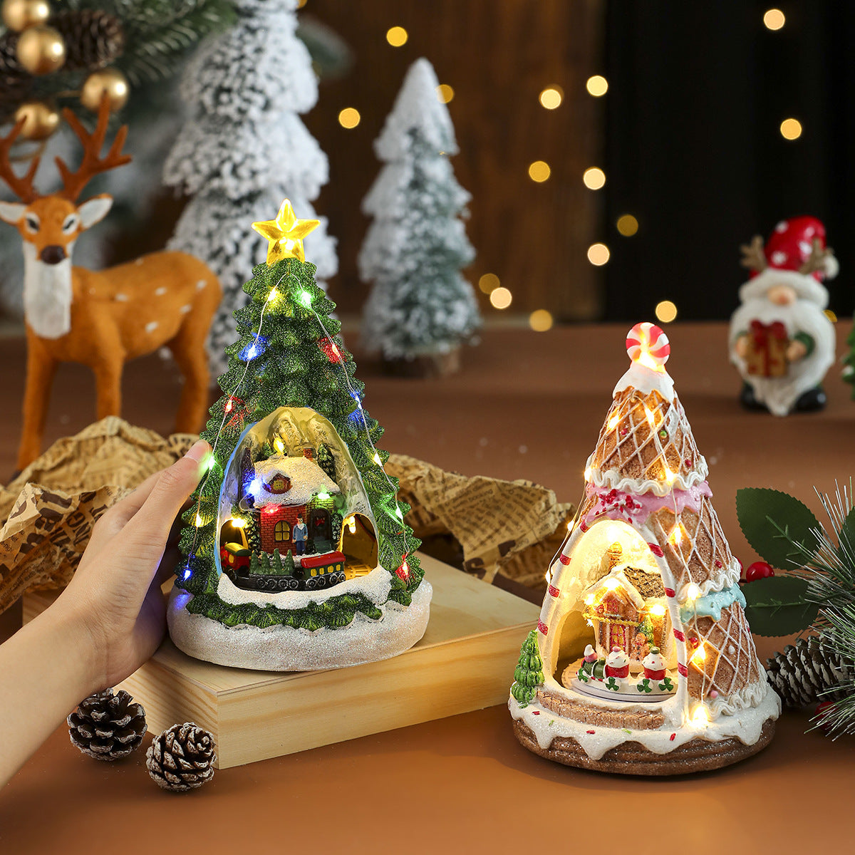 LED Christmas Tree Globe Decoration Yeouu