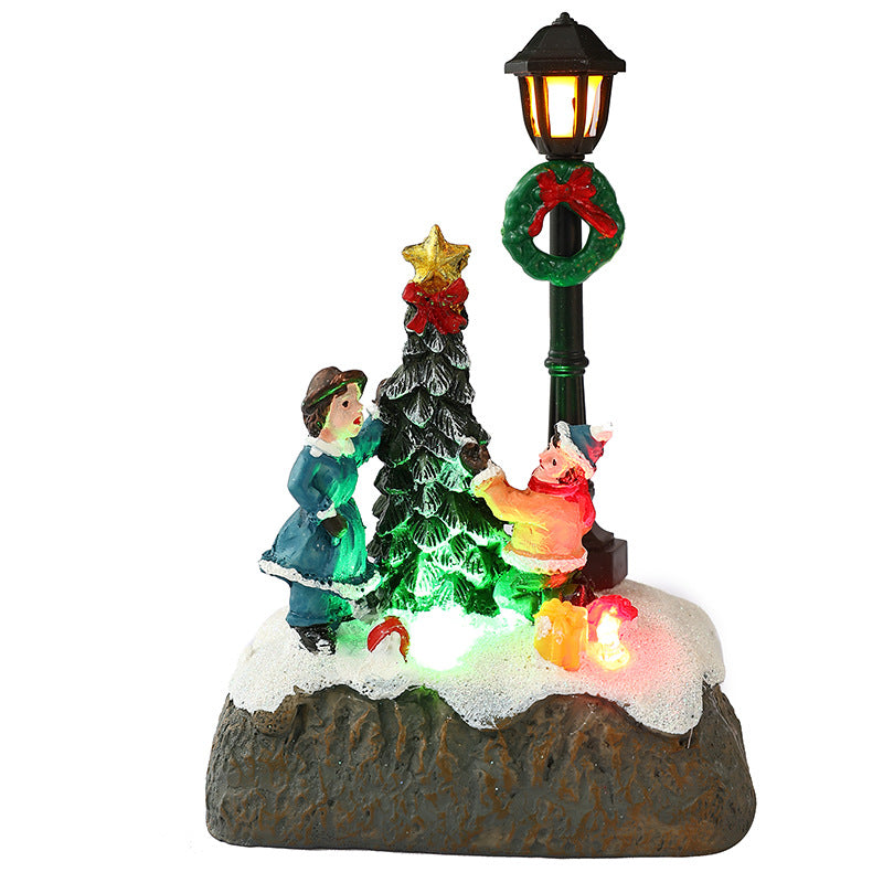 Nostalgic Christmas village scene Yeouu