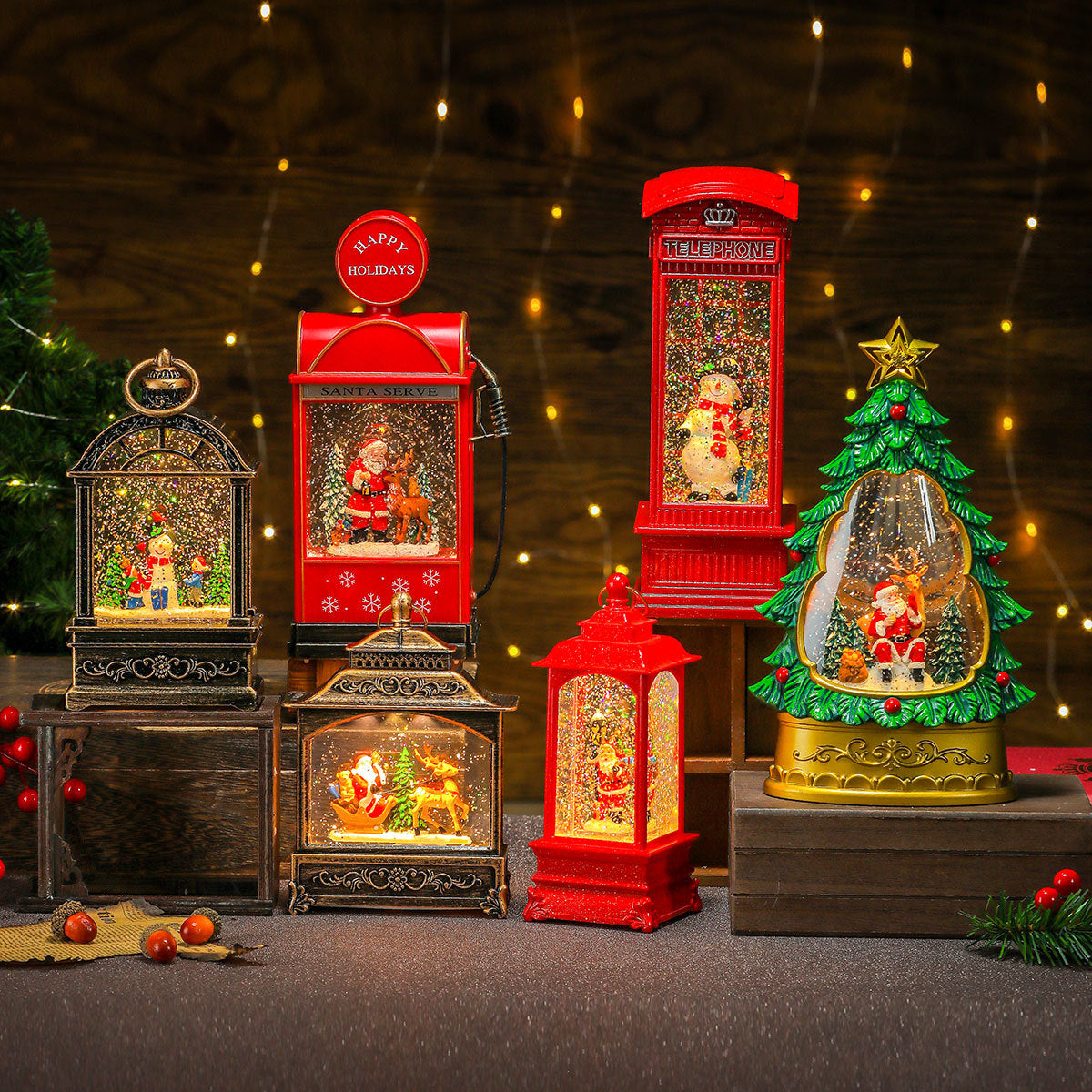 Illuminated Musical Christmas Lantern Yeouu