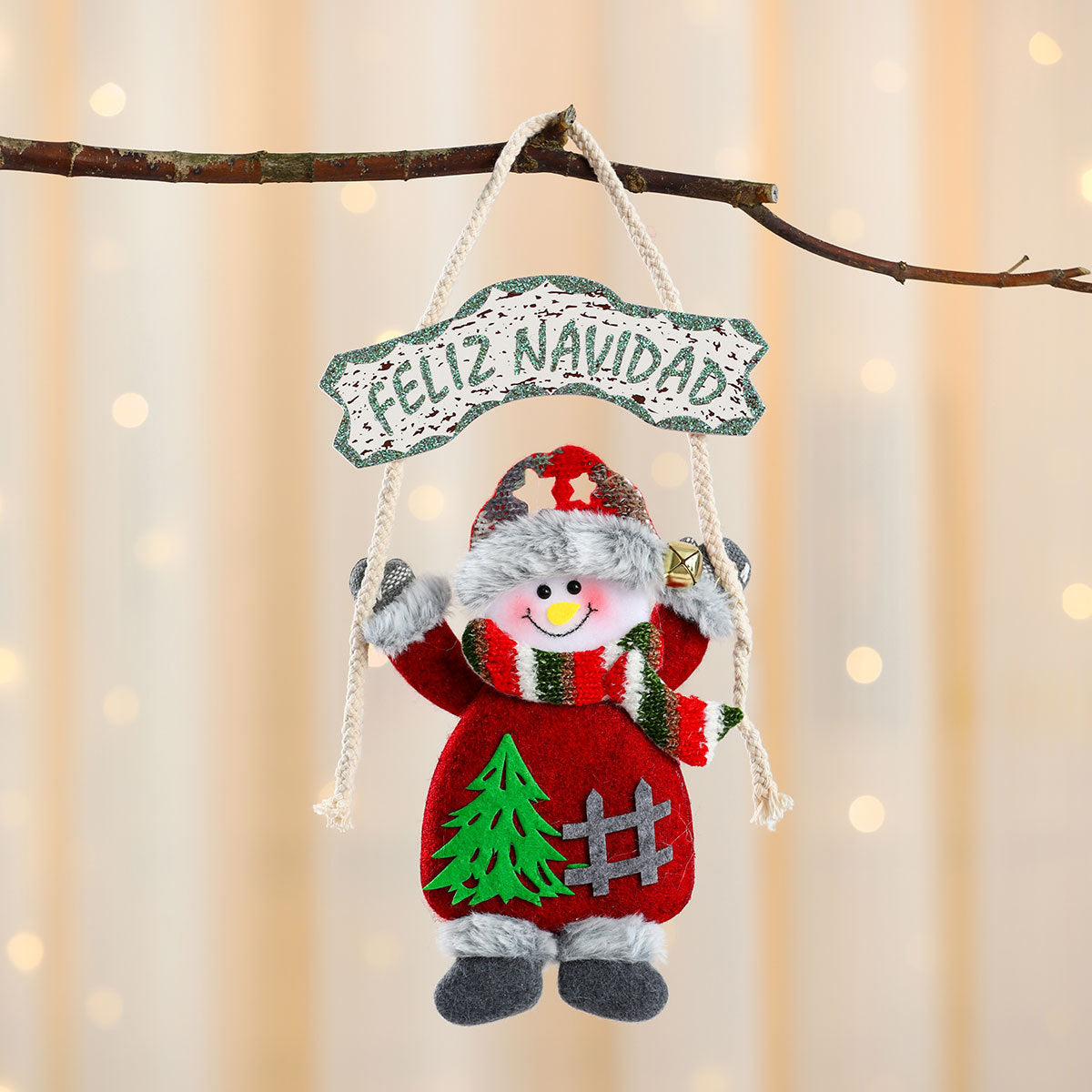 Festive Santa Hanging Ornament Yeouu