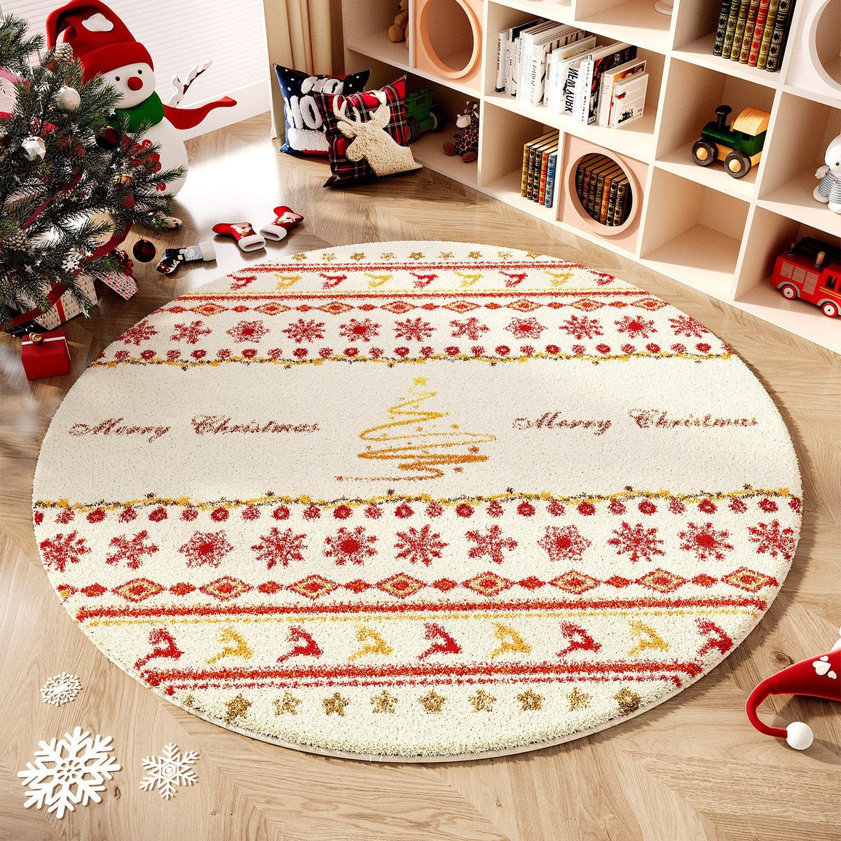 Festive Christmas Area Rug