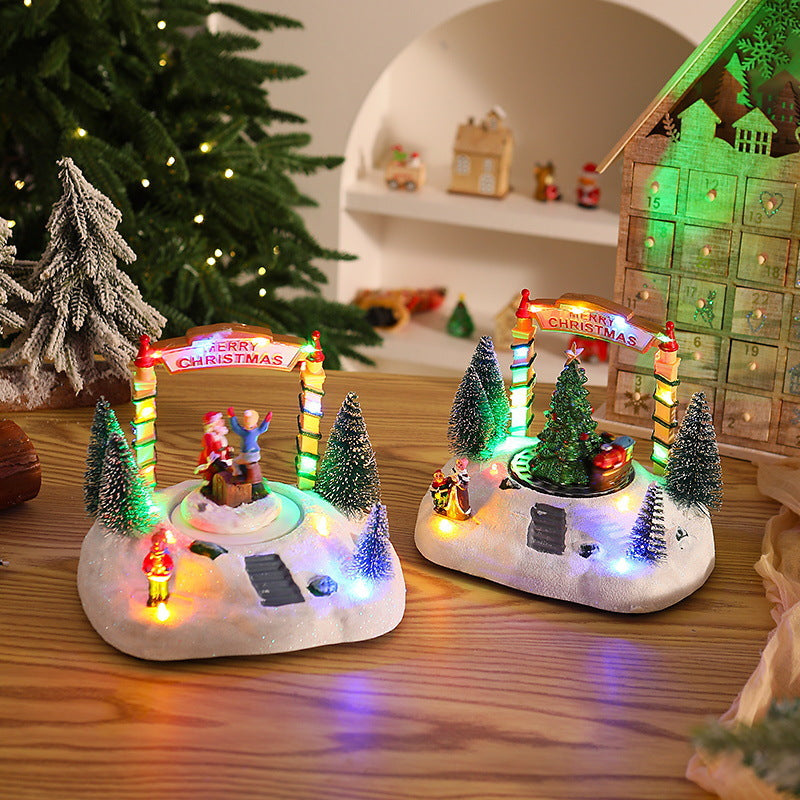Festive Christmas decoration with lights Yeouu
