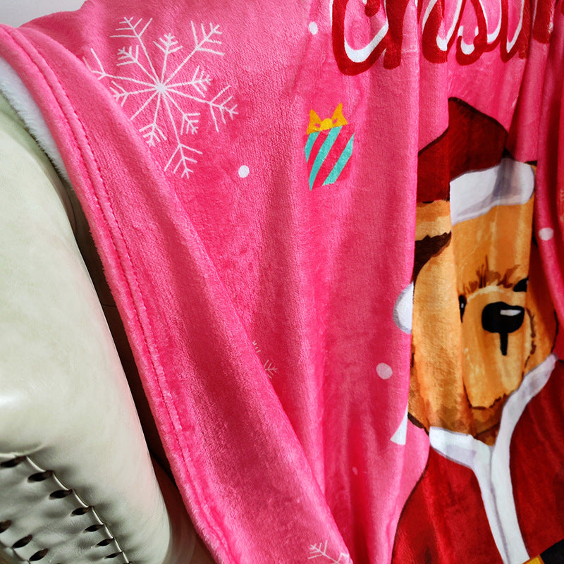 Women's Christmas blanket with festive design Yeouu