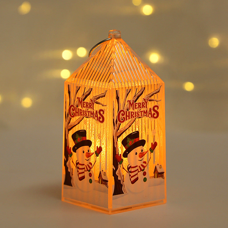 Christmas lantern made of plastic