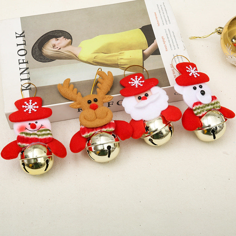 Festive Christmas Bell with Santa Motif Yeouu