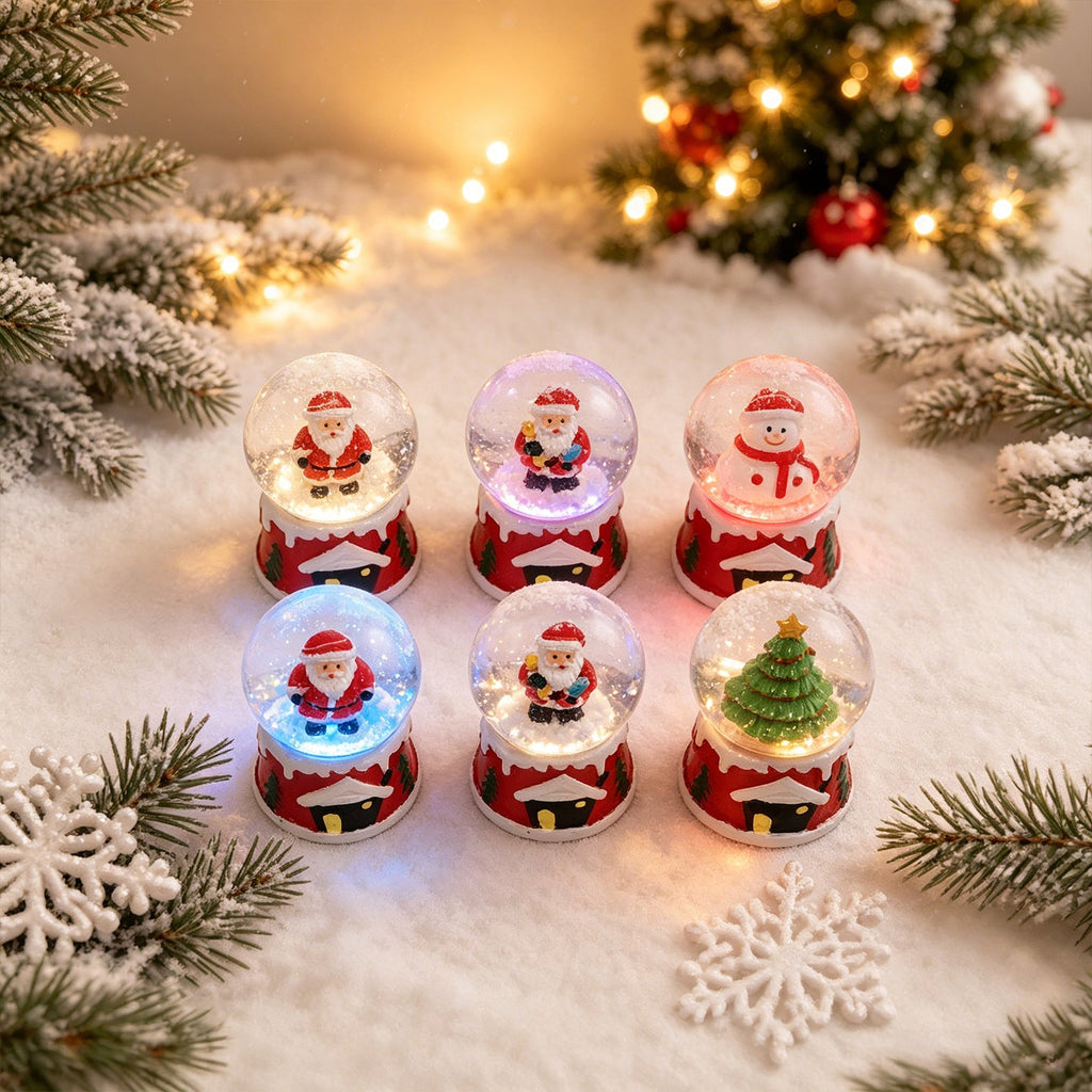 Magical Christmas Snow Globe Figures Yeouu