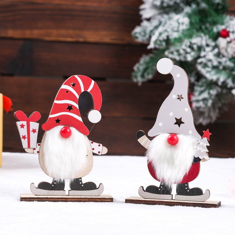 Decorative Christmas gnome with LED lighting Yeouu
