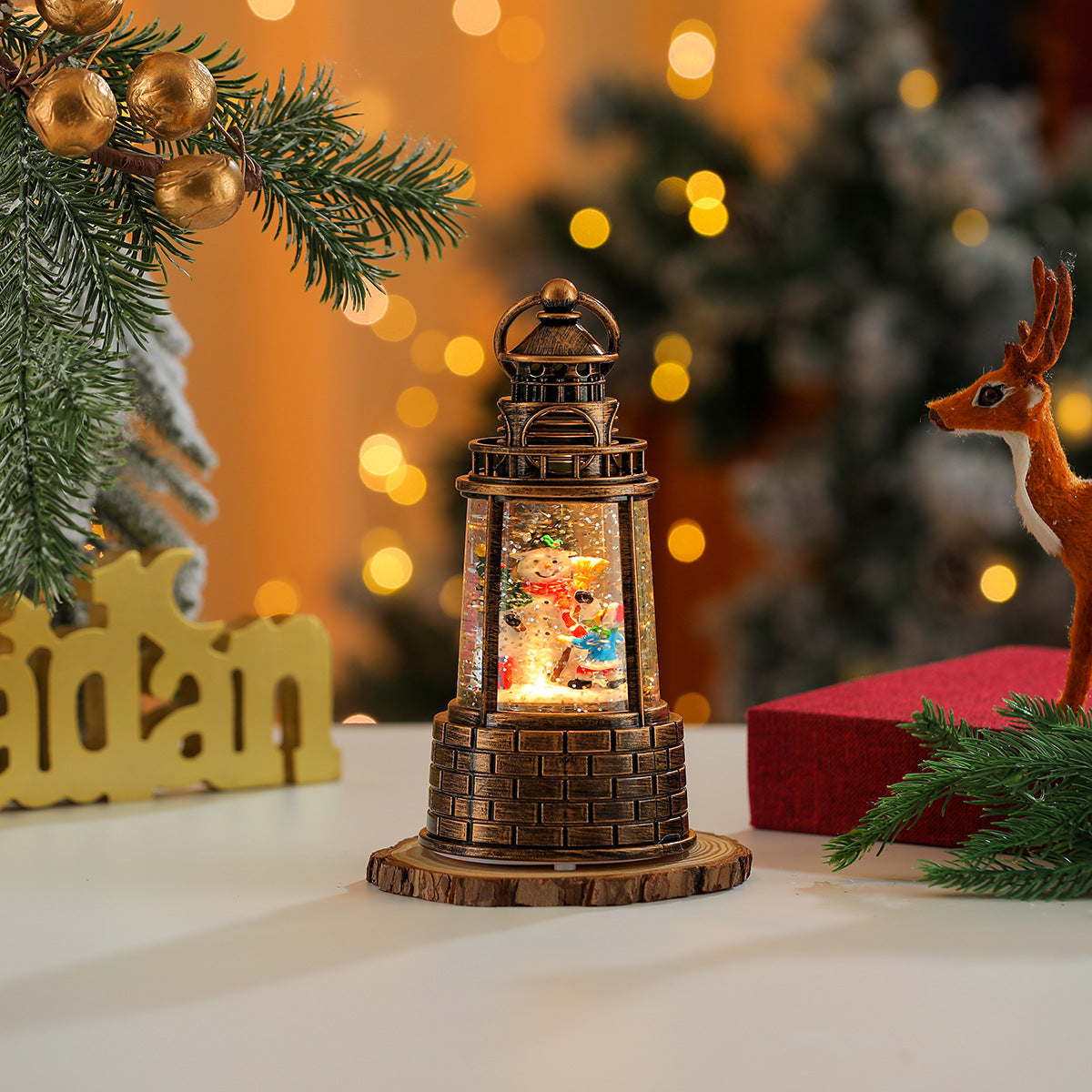 LED Christmas Lantern Decoration Yeouu