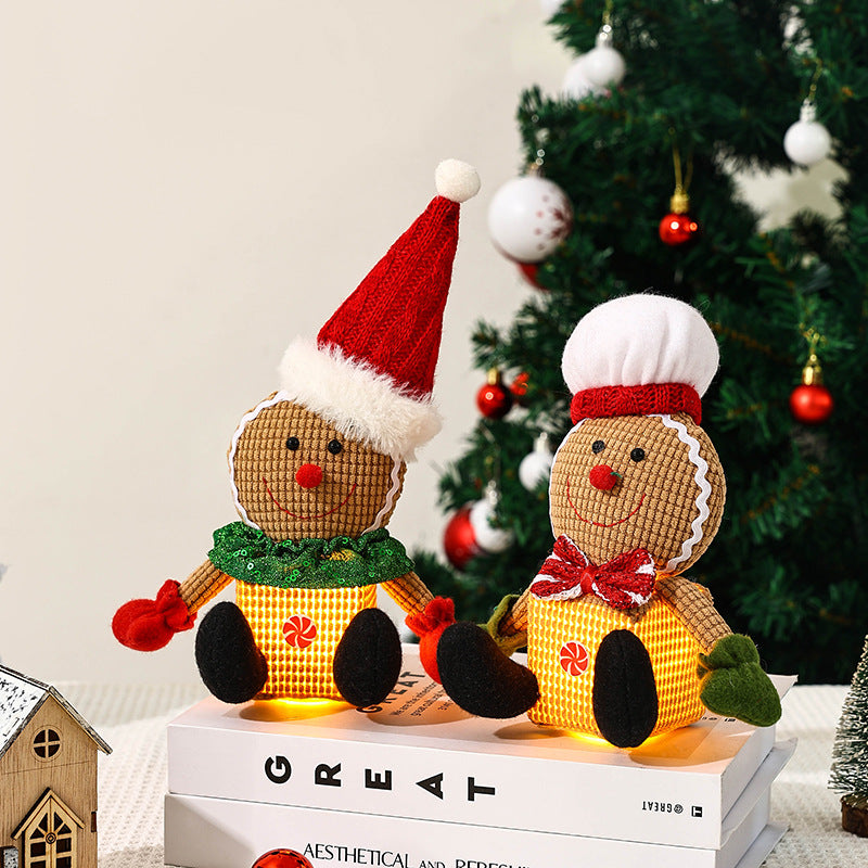 Cute Christmas gnome with LED light Yeouu