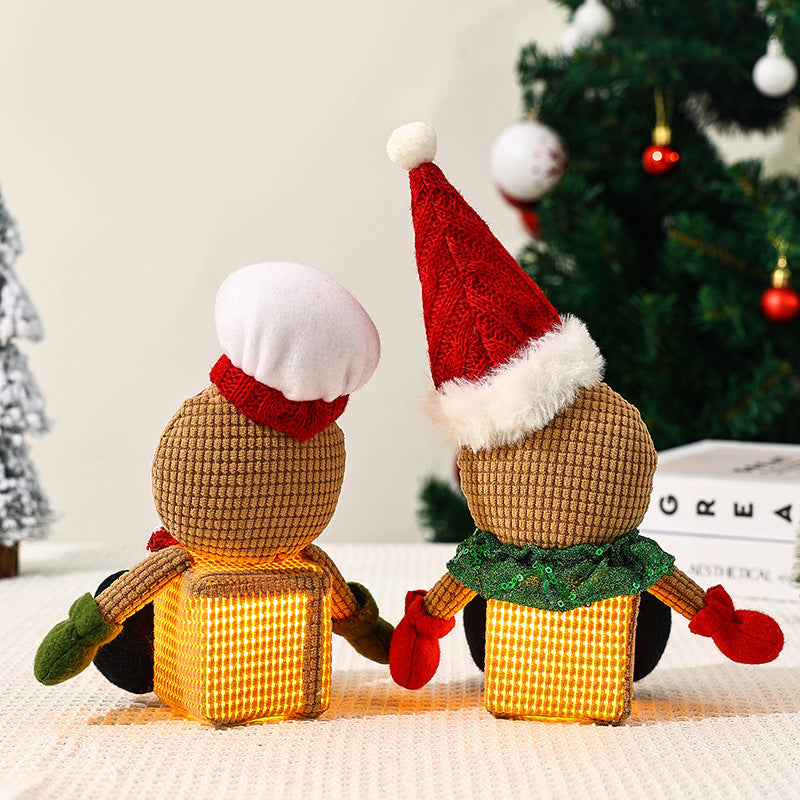 Cute Christmas gnome with LED light Yeouu