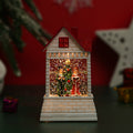 Illuminated Christmas village with moving figures Yeouu