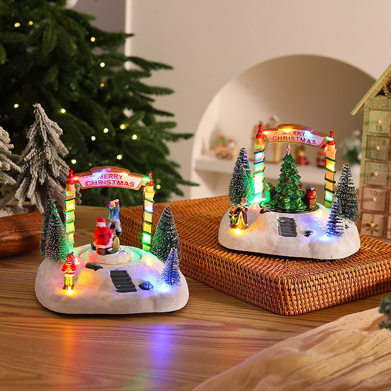 Festive Christmas decoration with lights Yeouu