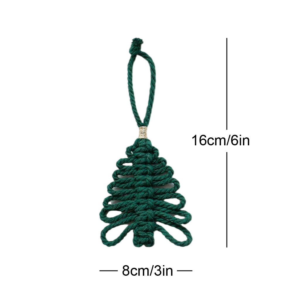 Macrame Christmas Tree Ornament Yeouu