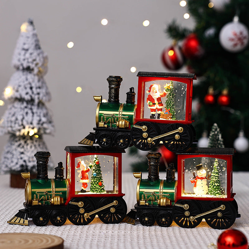 Illuminated Christmas train decoration Yeouu