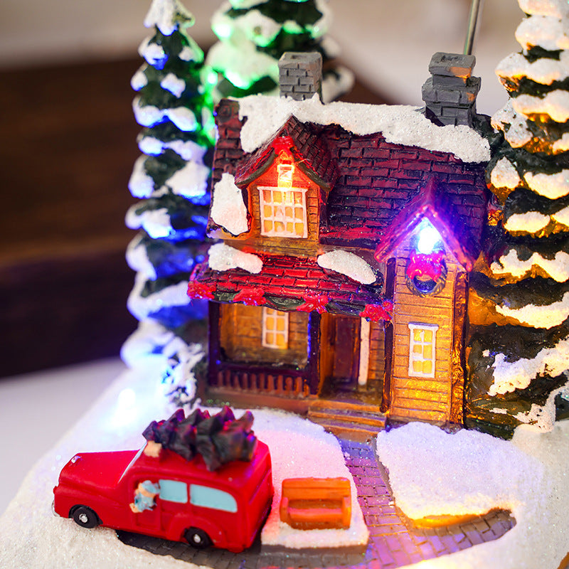 Nostalgic Christmas Village Decoration Yeouu