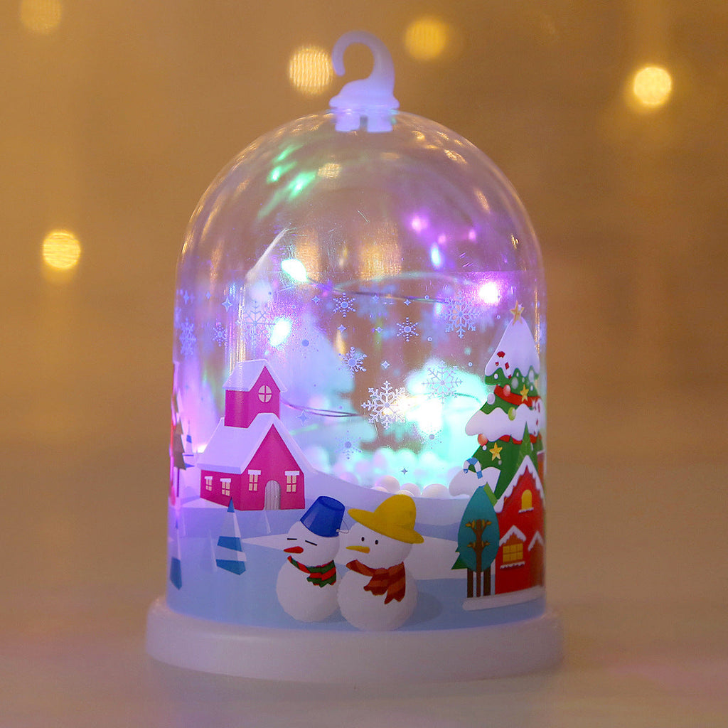 LED Christmas lighting glass dome
