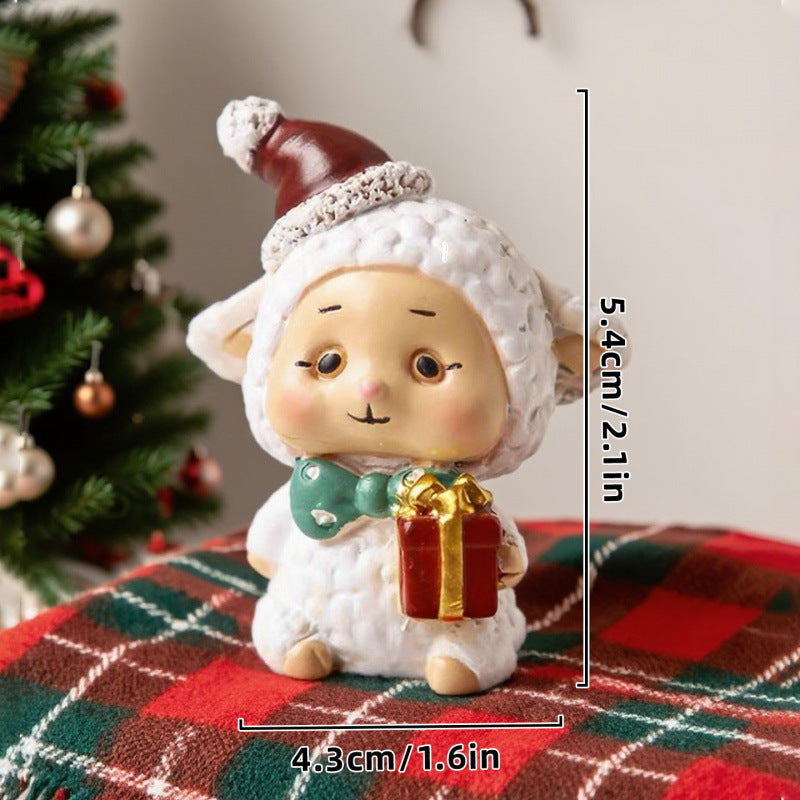 Decorative Christmas figure in sheep design Yeouu