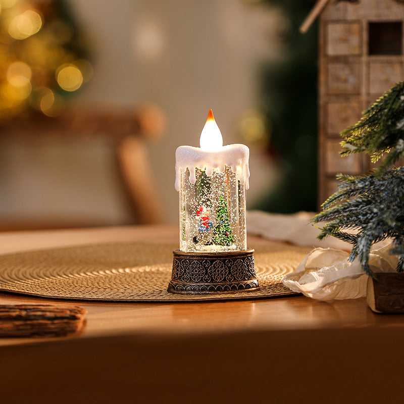 Christmas lantern with movable Santa motif Yeouu