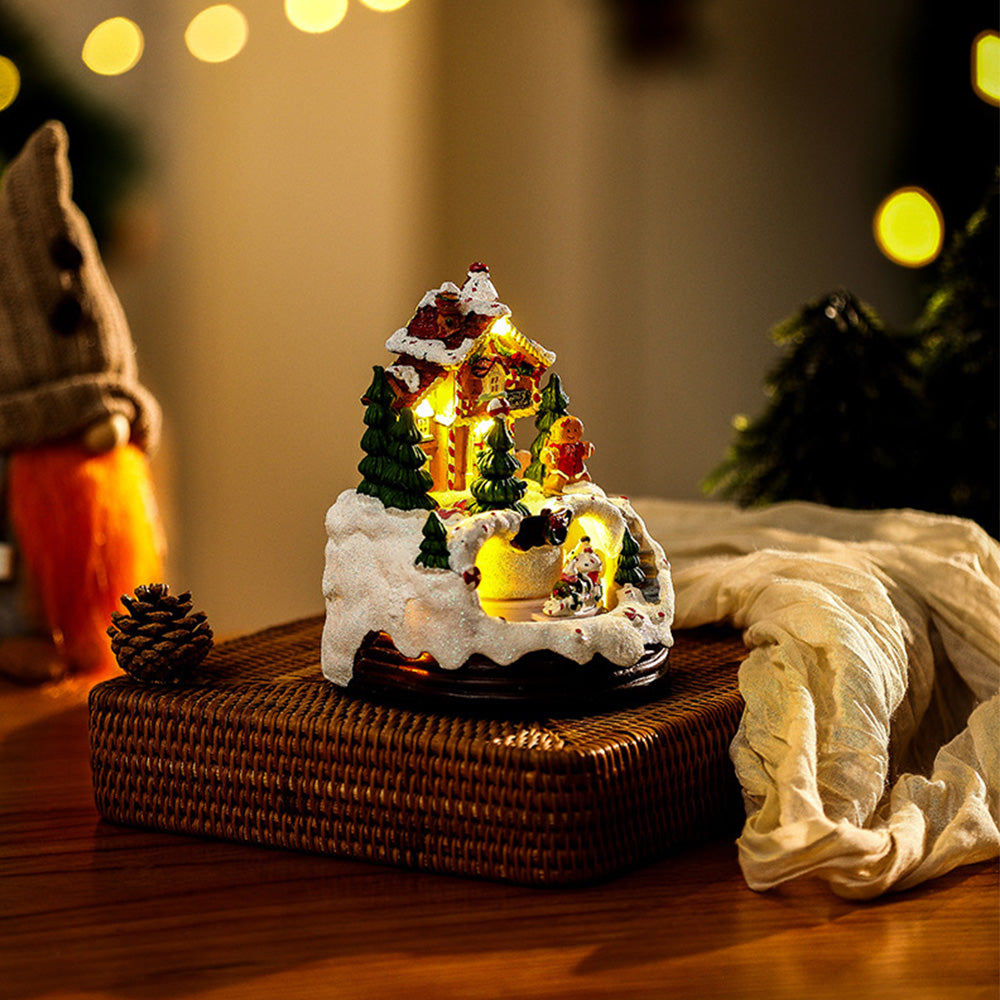 Yeouu | Christmas Ornament with LED Lights and Music
