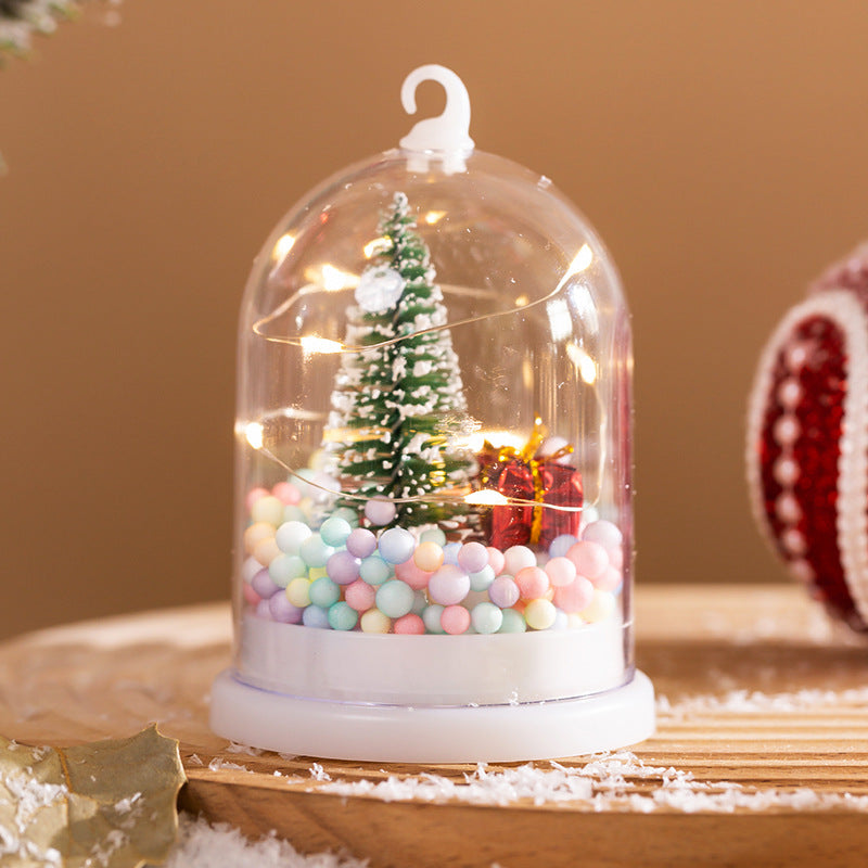 Decorative lantern with Christmas motif