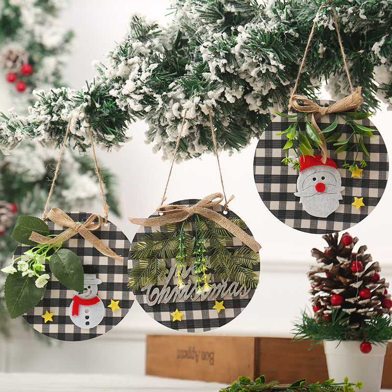 Decorative Christmas ornaments with snowman motif Yeouu