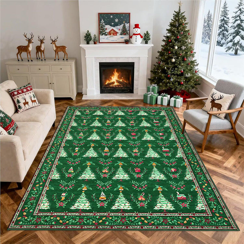 Christmas-Themed Decorative Area Rug Yeouu