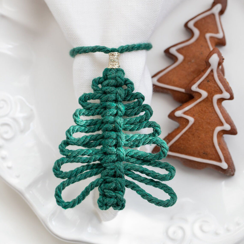 Macrame Christmas Tree Ornament Yeouu
