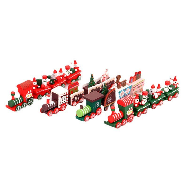 Decorative Christmas Train Ornament Yeouu