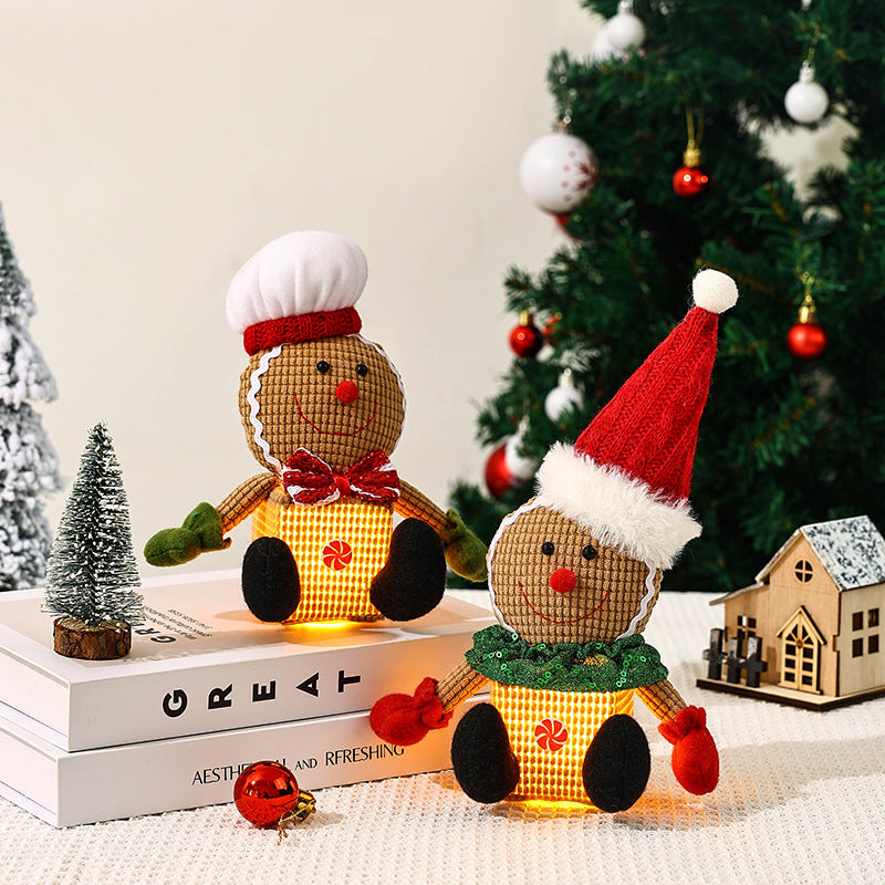 Cute Christmas gnome with LED light Yeouu