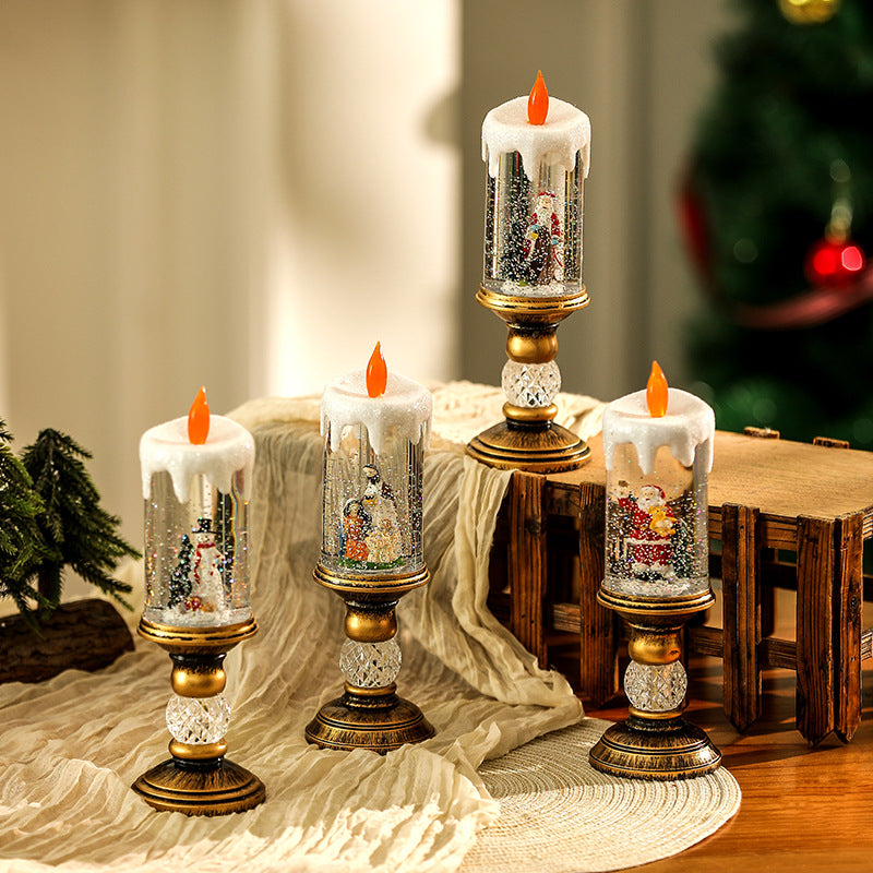 Christmas decoration lantern with snow globe Yeouu