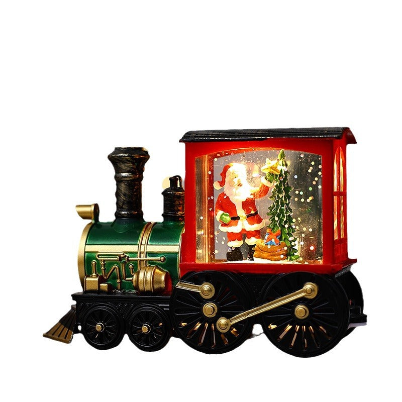 Illuminated Christmas train decoration Yeouu