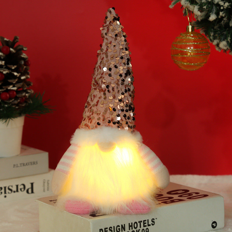 Decorative Christmas gnome with lighting Yeouu