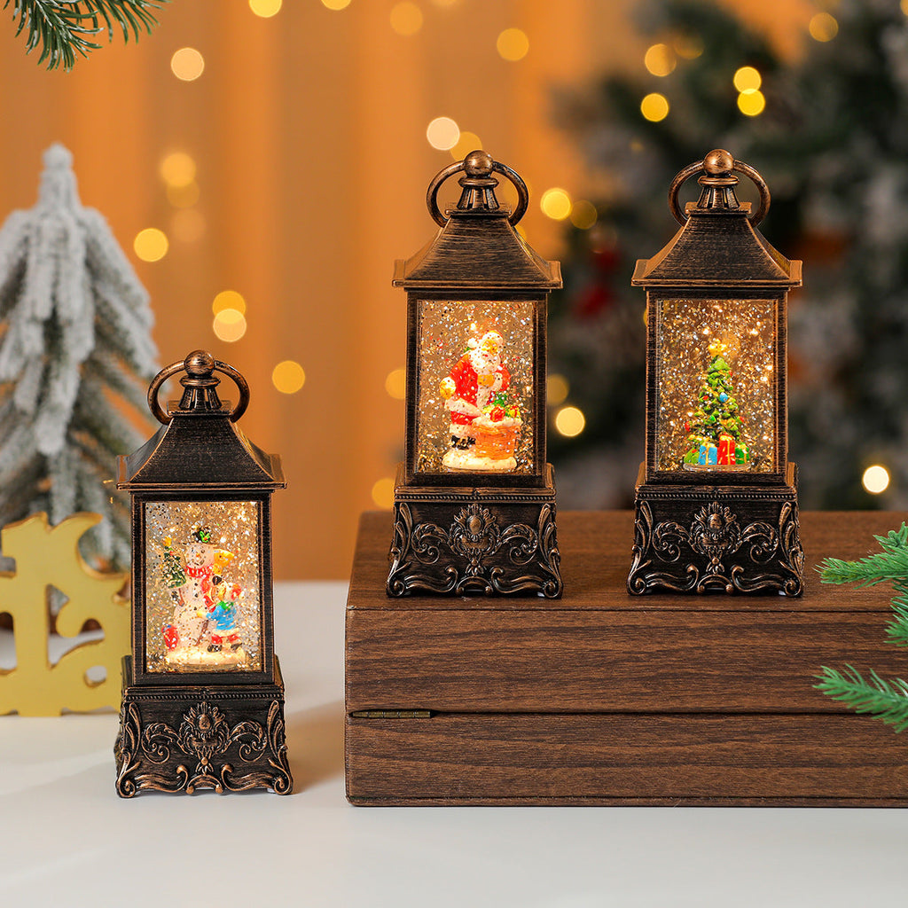 Illuminated Miniature Christmas Lantern Yeouu
