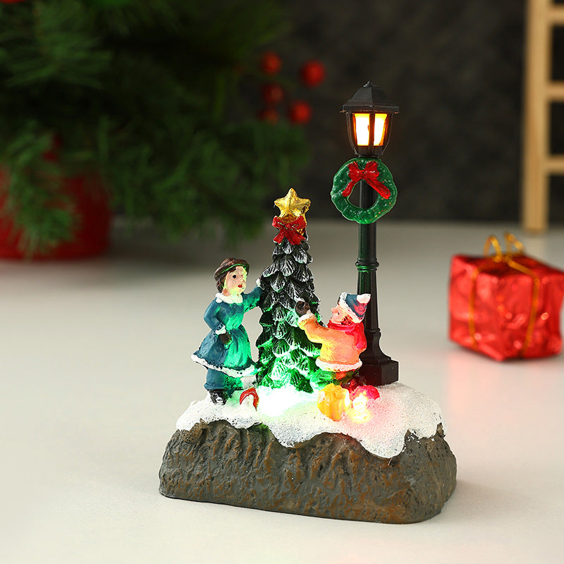 Nostalgic Christmas village scene Yeouu