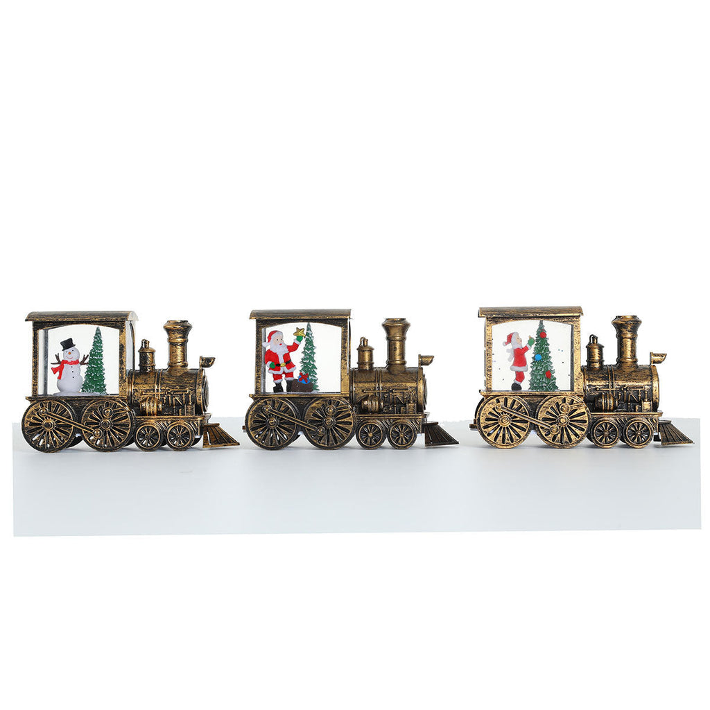 Christmas-Themed LED Light-Up Train Decoration Yeouu