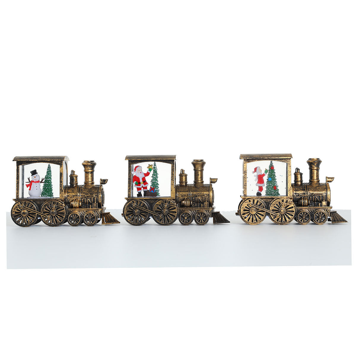 Christmas-Themed LED Light-Up Train Decoration Yeouu