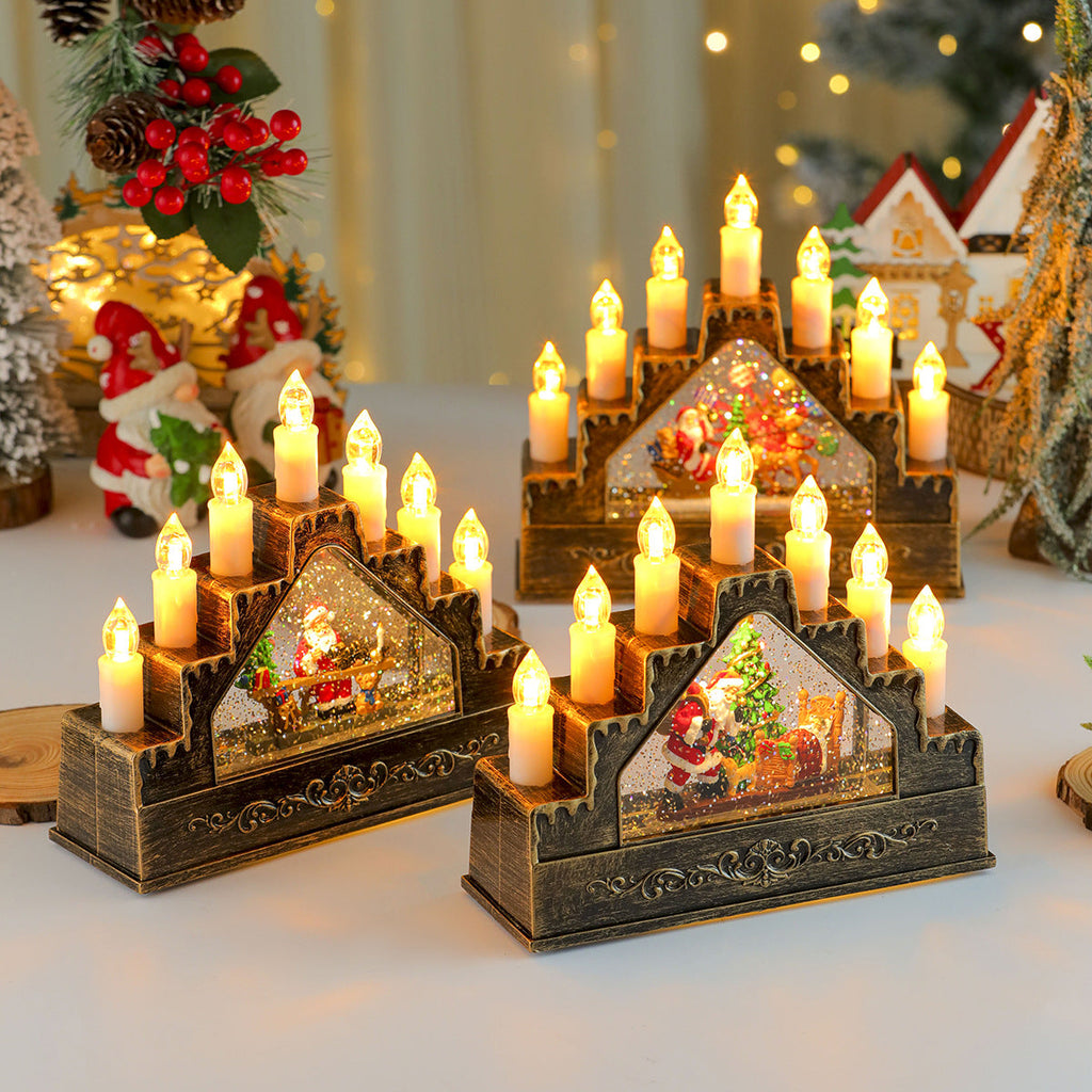 LED Illuminated Christmas Scene Decoration Yeouu